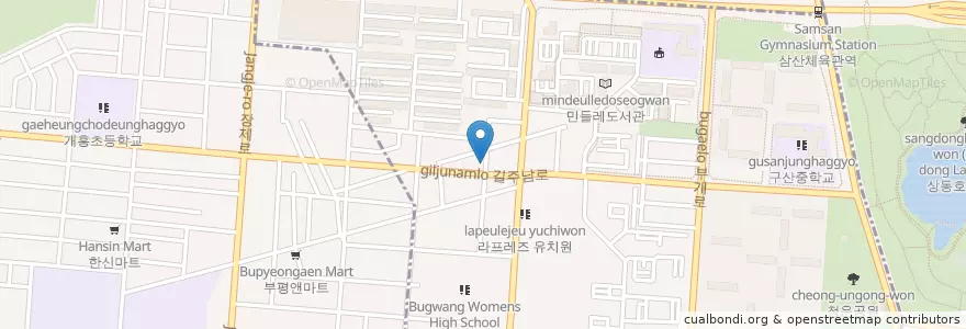Mapa de ubicacion de 두산네 횟집 en Республика Корея, Инчхон, 부평구, 부개동.