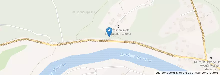 Mapa de ubicacion de Святой источник en Rusland, Centraal Federaal District, Oblast Moskou, Одинцовский Городской Округ.