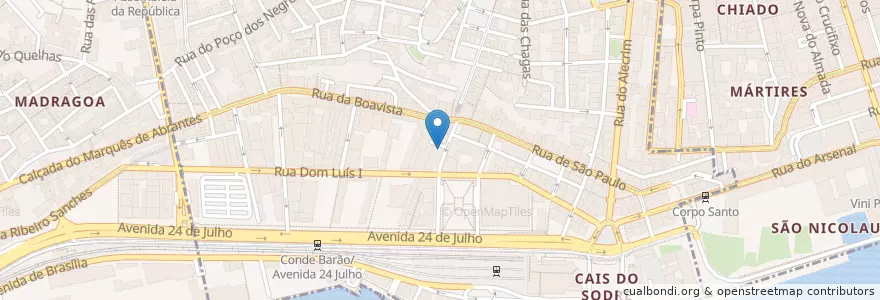 Mapa de ubicacion de Lounge en Portekiz, Área Metropolitana De Lisboa, Lisboa, Grande Lisboa, Lizbon, Misericórdia.