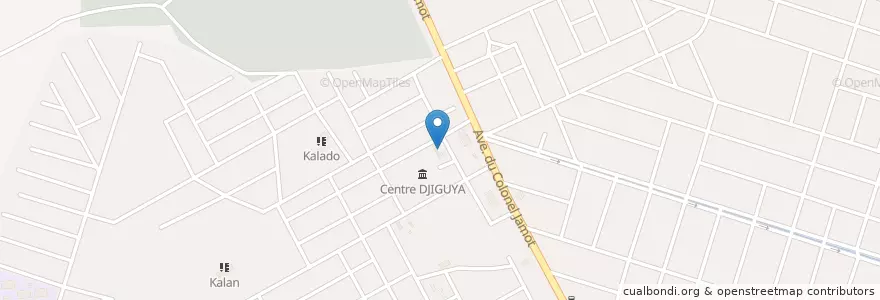 Mapa de ubicacion de Paix Et Solidarite (ex Centre Djiguiya) en Burkina Faso, Hauts-Bassins, Houet.