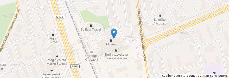 Mapa de ubicacion de Сбербанк en Russie, District Fédéral Central, Moscou, Северный Административный Округ, Тимирязевский Район, Бутырский Район.