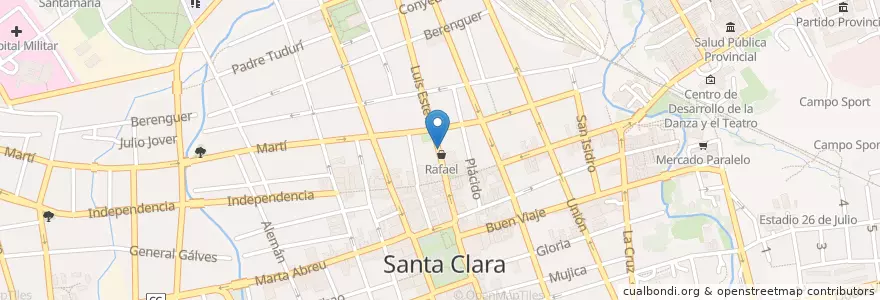 Mapa de ubicacion de La Turam en 古巴, Villa Clara, Santa Clara, Ciudad De Santa Clara.