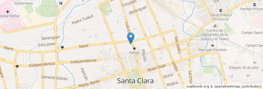 Mapa de ubicacion de Cafetería en 쿠바, Villa Clara, Santa Clara, Ciudad De Santa Clara.