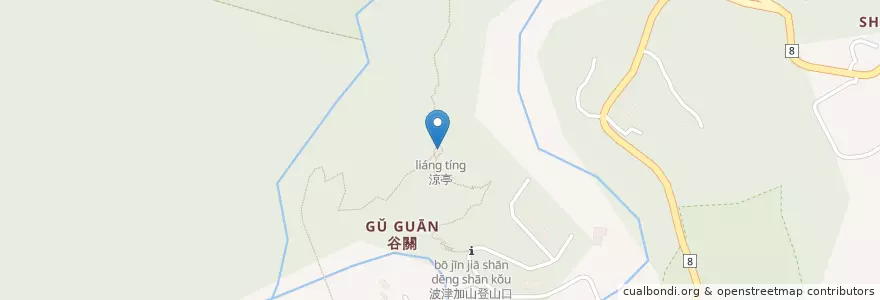 Mapa de ubicacion de 觀景亭 en تايوان, تاي شانغ, 和平區.