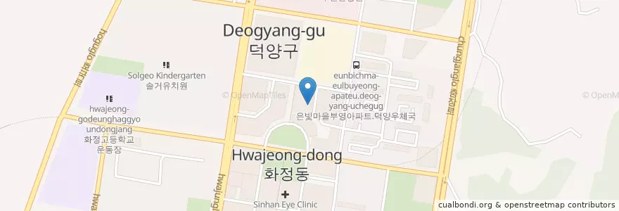 Mapa de ubicacion de CGV 화정점 en Zuid-Korea, Gyeonggi-Do, 고양시, 덕양구.