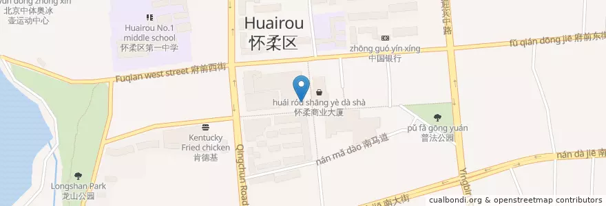 Mapa de ubicacion de 吉野家 en China, Beijing, Hebei, Huairou District.