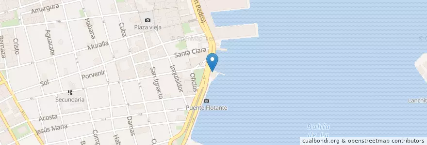 Mapa de ubicacion de Cajero Automático en کوبا, La Habana.