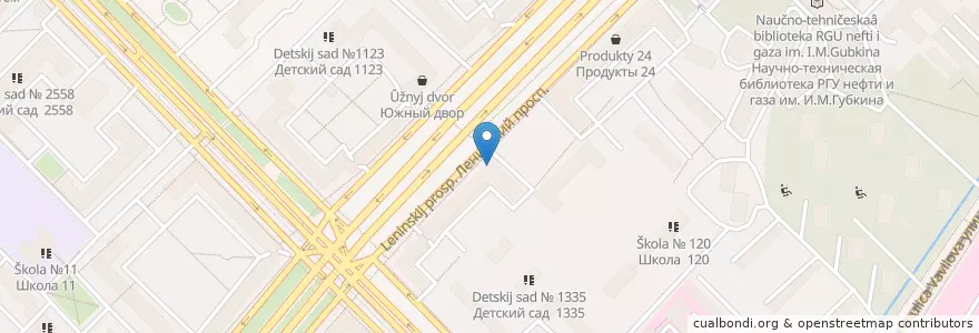 Mapa de ubicacion de Глобэкс en Russia, Distretto Federale Centrale, Москва, Юго-Западный Административный Округ, Гагаринский Район.