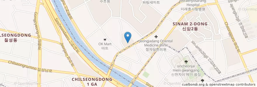 Mapa de ubicacion de 농협 경북영업부 en 대한민국, 대구, 북구.