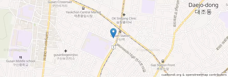 Mapa de ubicacion de 맥도날드 구산점 en 대한민국, 서울, 은평구, 역촌동.