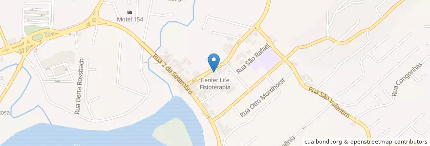 Mapa de ubicacion de Center Life Fisioterapia en Brasil, Região Sul, Santa Catarina, Região Geográfica Intermediária De Blumenau, Microrregião De Blumenau, Blumenau.