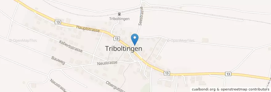 Mapa de ubicacion de Haus zum fröhlichen Gast en Schweiz, Thurgau, Bezirk Kreuzlingen, Ermatingen.