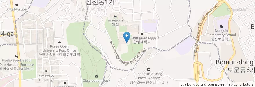 Mapa de ubicacion de 그라지아 en Güney Kore, Seul, 성북구.