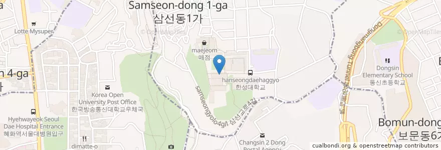 Mapa de ubicacion de 상상마루 en South Korea, Seoul, Seongbuk-Gu.
