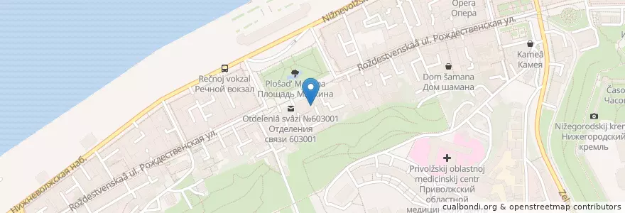 Mapa de ubicacion de Утюг en Rusia, Приволжский Федеральный Округ, Óblast De Nizhni Nóvgorod, Городской Округ Нижний Новгород.