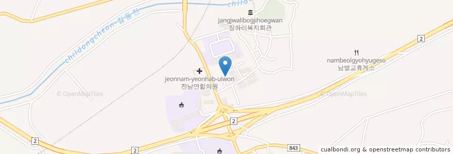 Mapa de ubicacion de 벌교성산교회 en Coreia Do Sul, Jeolla Do Sul, 보성군.