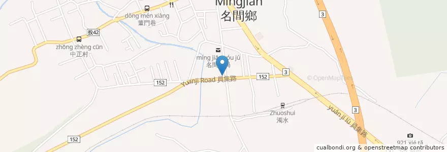 Mapa de ubicacion de 讚不絕口 en 臺灣, 臺灣省, 南投縣, 名間鄉.