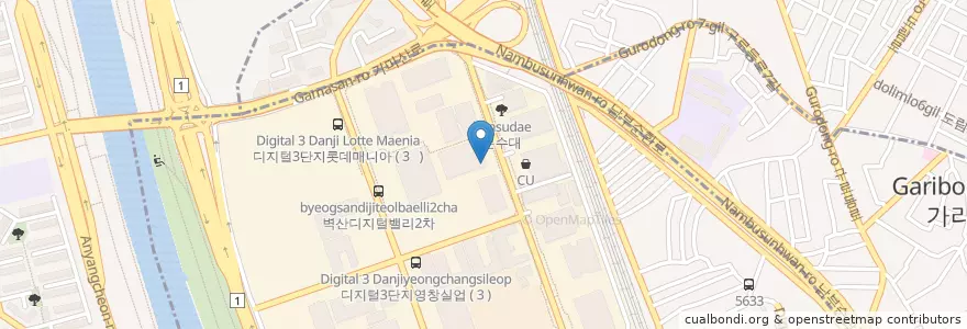 Mapa de ubicacion de 카페안나 en 대한민국, 서울.