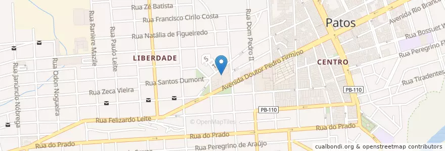 Mapa de ubicacion de D' Café en Brezilya, Kuzeydoğu Bölgesi, Paraíba, Região Metropolitana De Patos, Região Geográfica Intermediária De Patos, Região Geográfica Imediata De Patos, Patos.