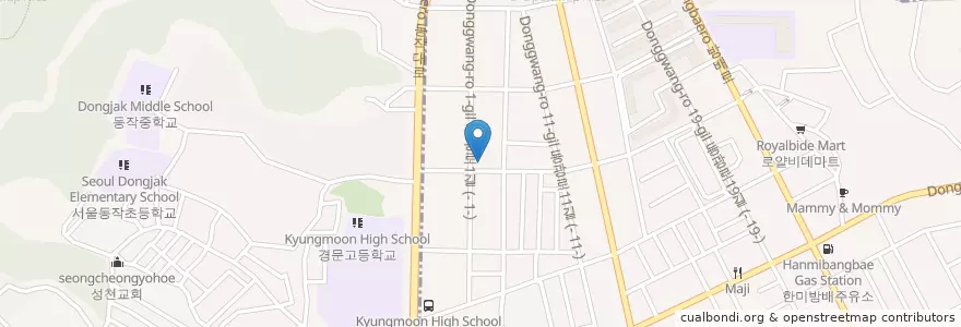 Mapa de ubicacion de 새사람형통교회 en 대한민국, 서울, 서초구, 사당2동, 방배4동.
