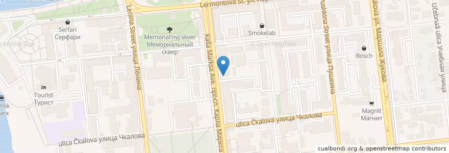 Mapa de ubicacion de Bukowski en ロシア, シベリア連邦管区, オムスク州, オムスク地区, オムスク管区.
