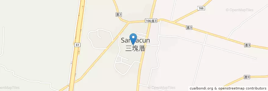 Mapa de ubicacion de 福靈宮 en 台湾, 台湾省, 嘉義県, 東石郷.
