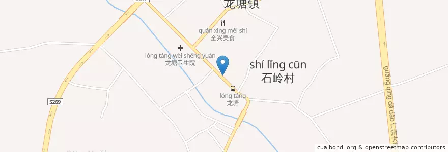 Mapa de ubicacion de 键强诊所 en چین, گوانگ‌دونگ, 清远市 (Qingyuan), 清城区 (Qingcheng), 龙塘镇.