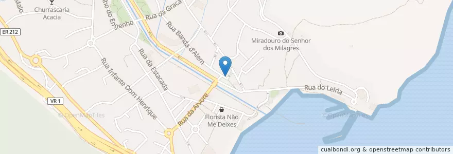 Mapa de ubicacion de O Salsa en 포르투갈, Machico, Machico.