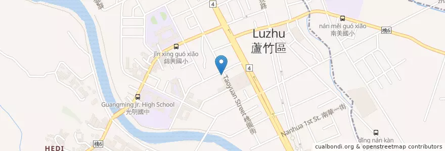 Mapa de ubicacion de 牛肉麵 en Тайвань, Таоюань, 蘆竹區.