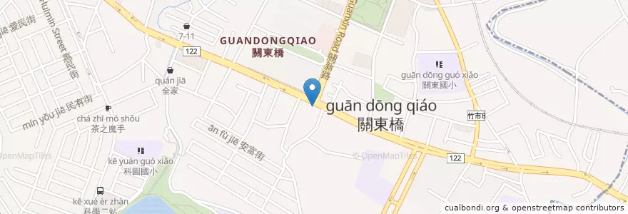 Mapa de ubicacion de 甘泉魚麵光復店 en Taïwan, Province De Taïwan, Hsinchu, 東區.