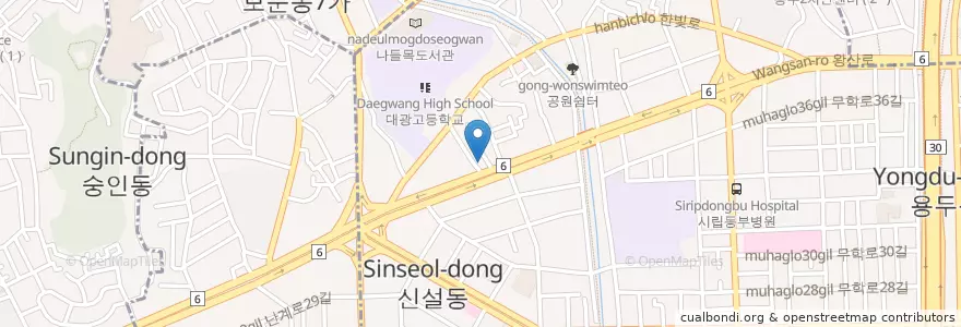 Mapa de ubicacion de 스타벅스 en Corée Du Sud, Séoul.