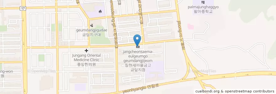 Mapa de ubicacion de 장천새마을금고 금당지점 en Республика Корея, Чолла-Намдо, 순천시.