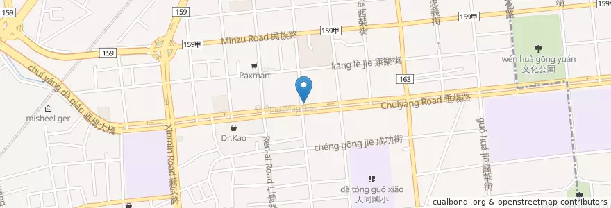 Mapa de ubicacion de Much en Taiwan, 臺灣省, 嘉義市, Condado De Chiayi, 西區.