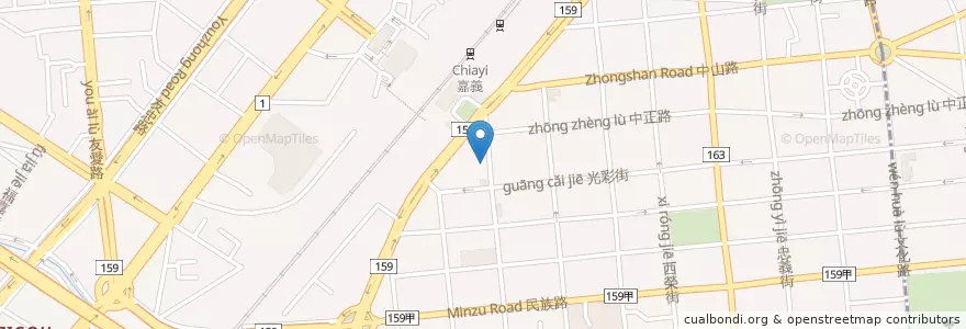 Mapa de ubicacion de 麥當勞 en Tayvan, 臺灣省, 嘉義市, 嘉義縣, 西區.