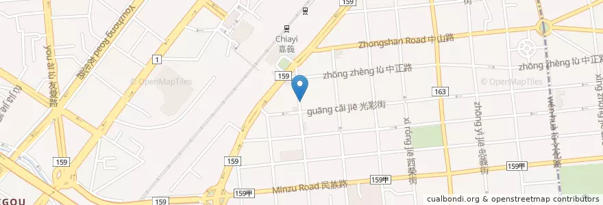 Mapa de ubicacion de Subway en Тайвань, Тайвань, Цзяи, Цзяи, 西區.