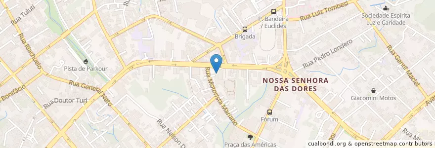 Mapa de ubicacion de Quiosque Chopp Brahma en برزیل, منطقه جنوب برزیل, ریو گرانده جنوبی, Região Geográfica Intermediária De Santa Maria, Região Geográfica Imediata De Santa Maria, Santa Maria.