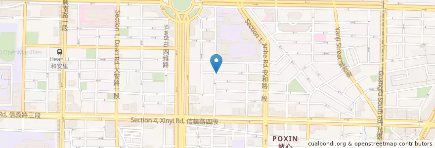 Mapa de ubicacion de 米販咖啡 en تایوان, 新北市, تایپه, 大安區.