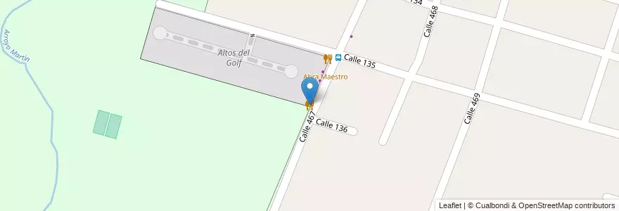 Mapa de ubicacion de 467 Sushi, City Bell en Arjantin, Buenos Aires, Partido De La Plata, City Bell.