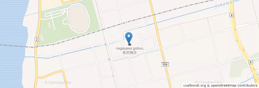Mapa de ubicacion de 長沢御坊 en 日本, 滋賀県, 長浜市.
