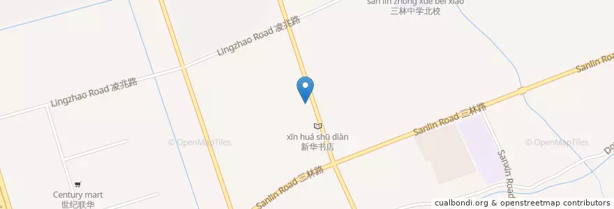 Mapa de ubicacion de 上海农商银行SRCB en China, Shanghái, Pudong.