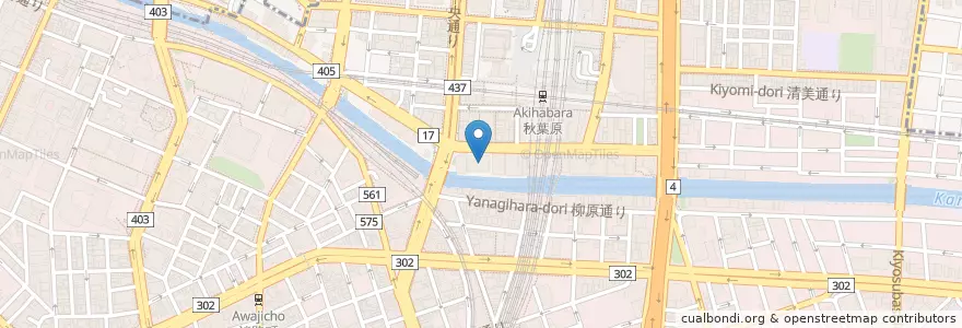 Mapa de ubicacion de 万世橋警察署 en ژاپن, 東京都, 千代田区.