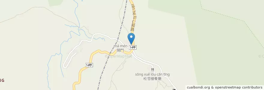 Mapa de ubicacion de 3158咖啡廳 en 타이완, 타이완성, 화롄현, 슈린 향.