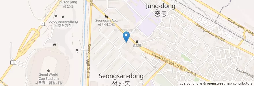 Mapa de ubicacion de 하나은행 en Zuid-Korea, Seoel, 마포구.