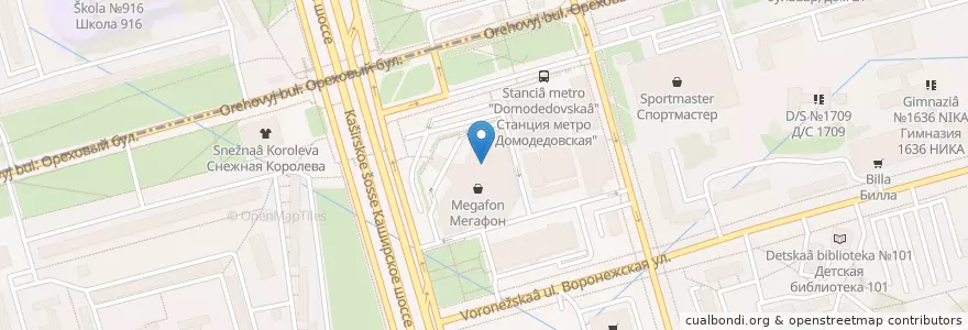 Mapa de ubicacion de Баскин Роббинс en Rusia, Distrito Federal Central, Москва, Южный Административный Округ.