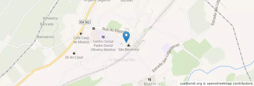 Mapa de ubicacion de Nossa Senhora en پرتغال, Norte, Cávado, Braga, Braga, Ruilhe.