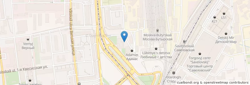Mapa de ubicacion de Бургер Клаб en Rusia, Центральный Федеральный Округ, Москва, Северный Административный Округ.