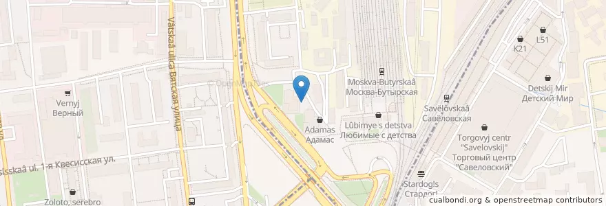 Mapa de ubicacion de Subway en Rusya Federasyonu, Центральный Федеральный Округ, Москва, Северный Административный Округ.