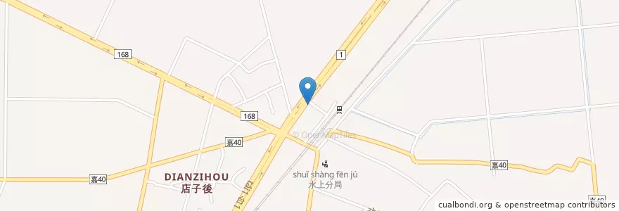 Mapa de ubicacion de 85c en 타이완, 타이완성, 자이 현, 수이상 향.