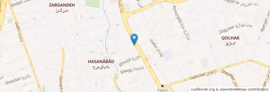 Mapa de ubicacion de کافه کارامل en Iran, Teheran, شهرستان تهران, Teheran, بخش مرکزی شهرستان تهران.