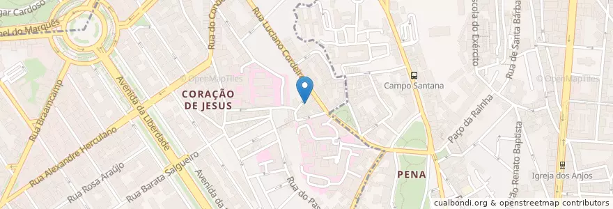 Mapa de ubicacion de Drako en Portugal, Área Metropolitana De Lisboa, Lisboa, Grande Lisboa, Lisboa, Arroios, Santo António.